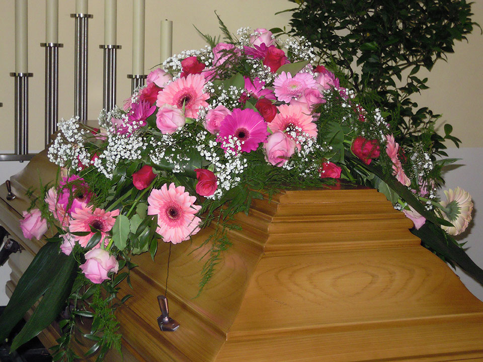 Trauerfloristik, Trauerschleifen und Grabschmuck